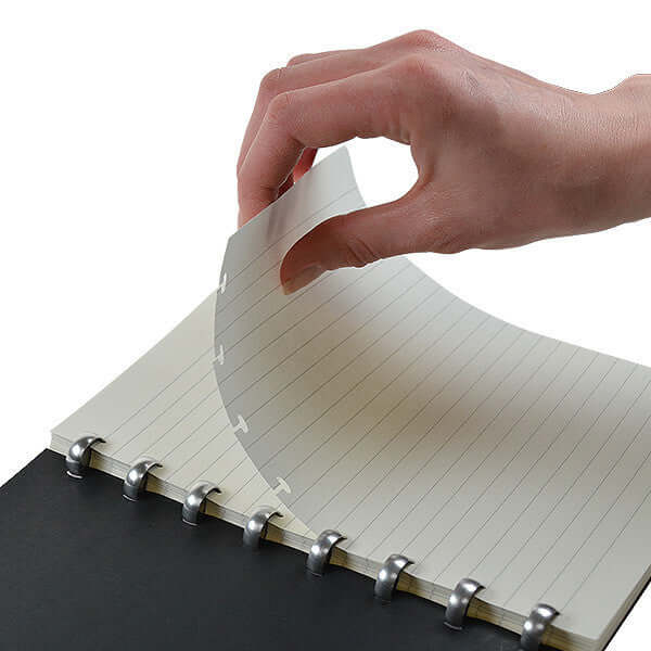 Atoma Amazing Texon Cover Disc-Bound Refillable Notebook Black 165 x 210 - Image 4