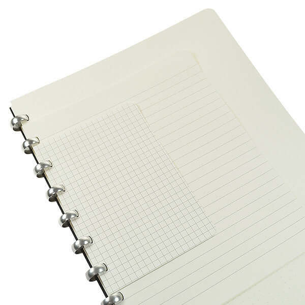 Atoma Amazing Texon Cover Disc-Bound Refillable Notebook Black 75 x 105 - Image 6
