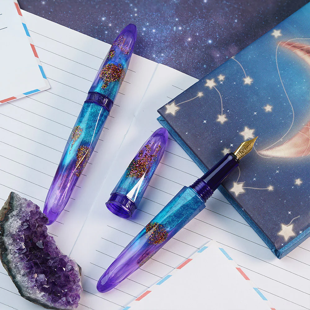 Benu Briolette Fountain Pen Amethyst Tide - Image 2