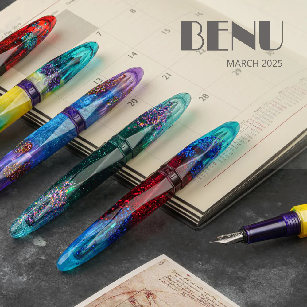 Benu Briolette Fountain Pen Amethyst Tide - Image 3