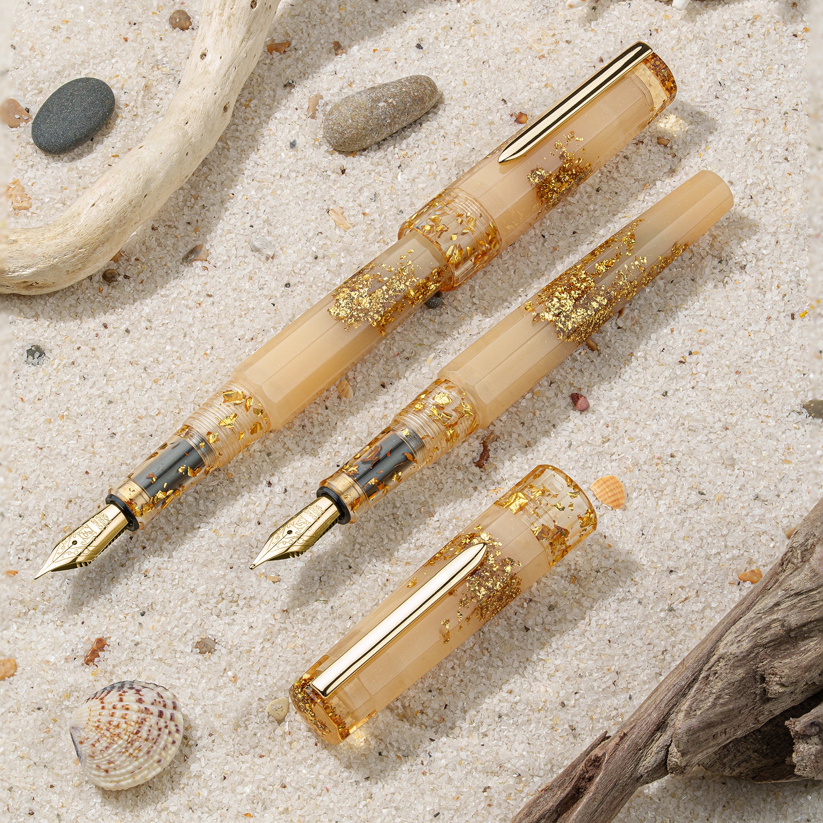 Benu Euphoria Fountain Pen Golden Beach - Image 4