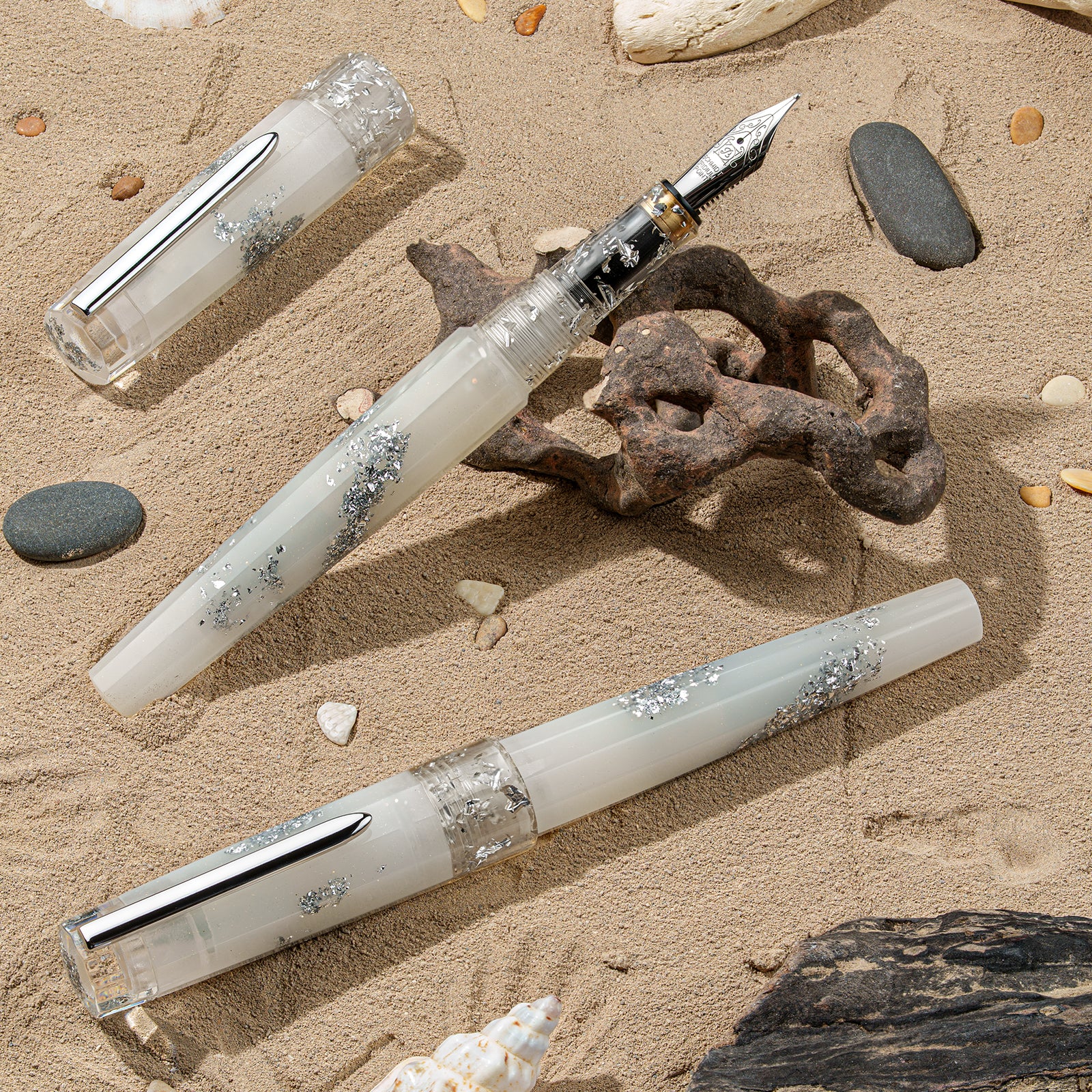Benu Euphoria Fountain Pen White Beach - Image 4
