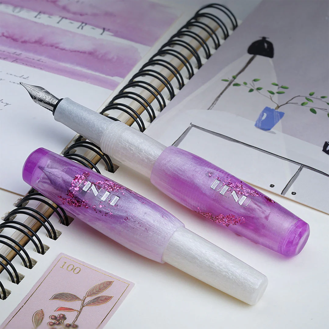 Benu Pixie Pocket Fountain Pen Icy Violet - Image 4