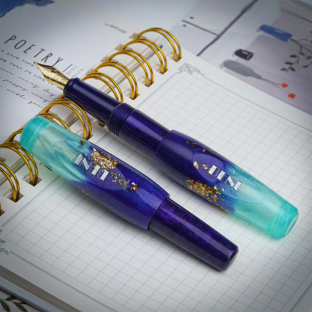 Benu Pixie Pocket Fountain Pen Twilight Lagoon - Image 4