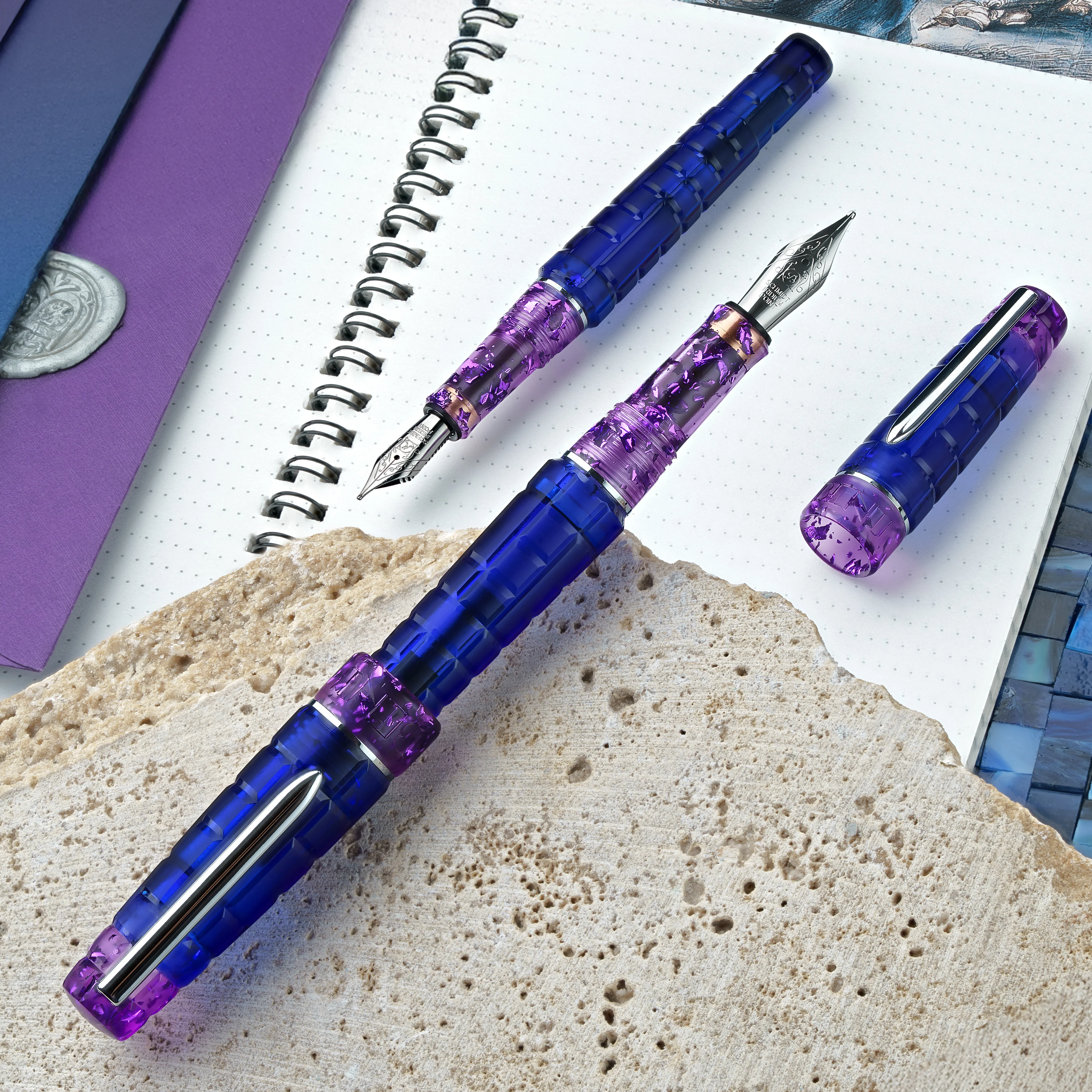 Benu Tessera Fountain Pen Tanzanite - Image 4