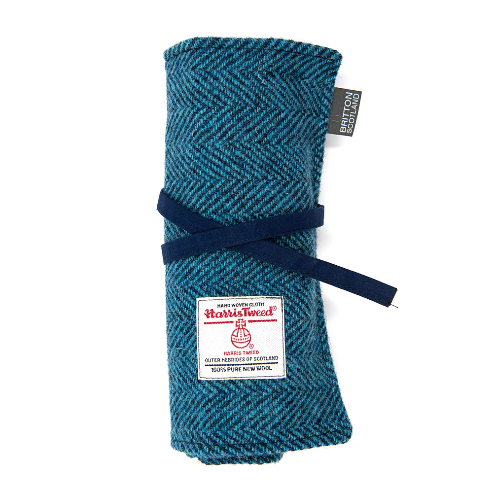 BRITTON Handmade in Scotland Harris Tweed Pen Roll - Image 4