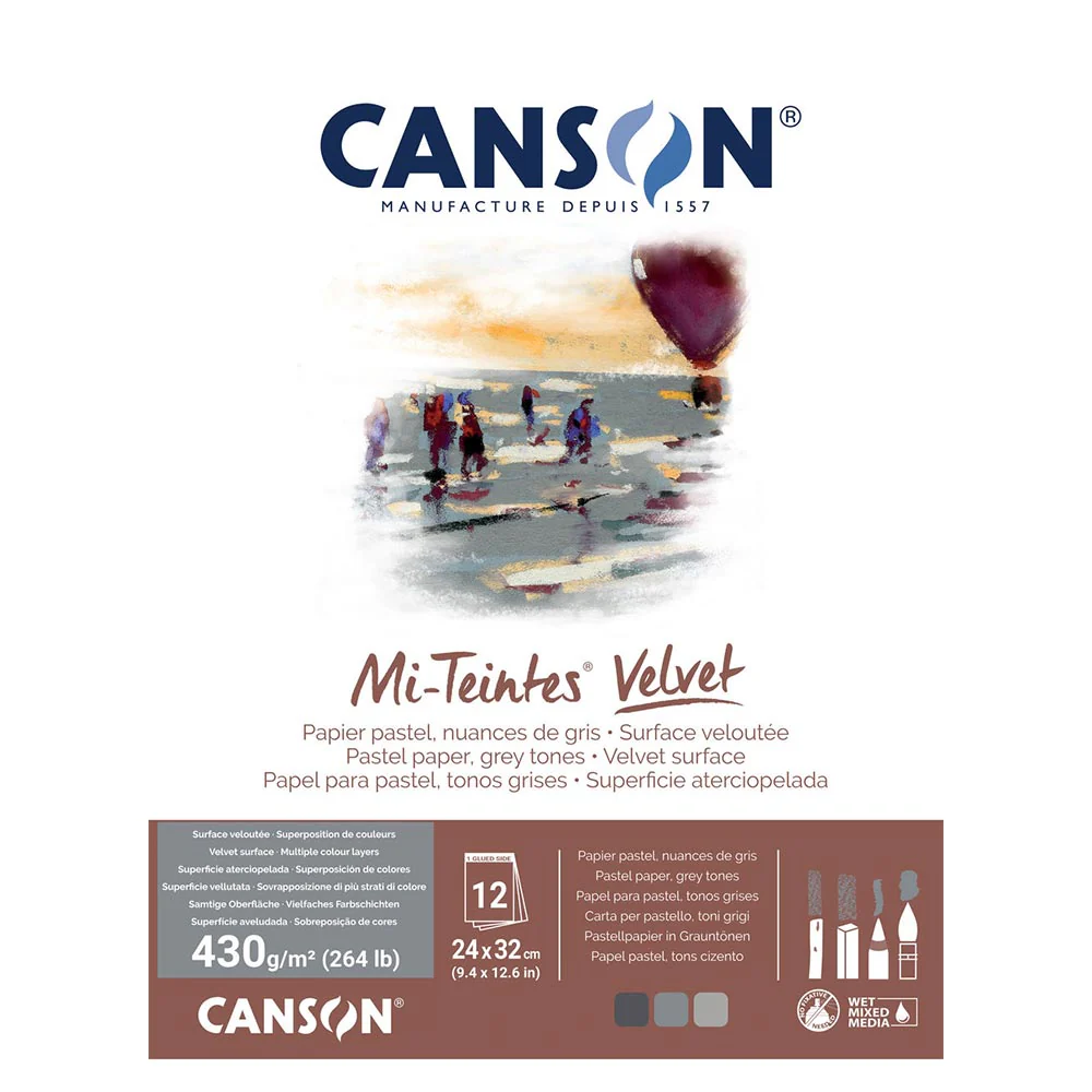 Canson Mi-Teintes 430gsm Velvet Pad 24 x 32 - Image 4