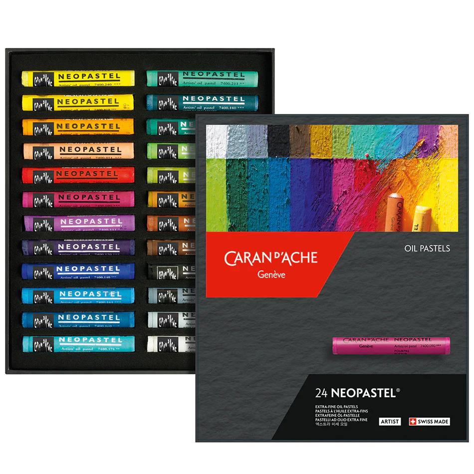 Caran d'Ache Neopastel Oil Pastel Box of 24 - Image 2