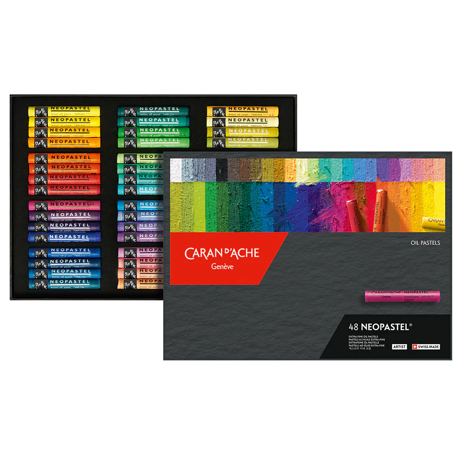 Caran d'Ache Neopastel Oil Pastel Box of 48 - Image 2