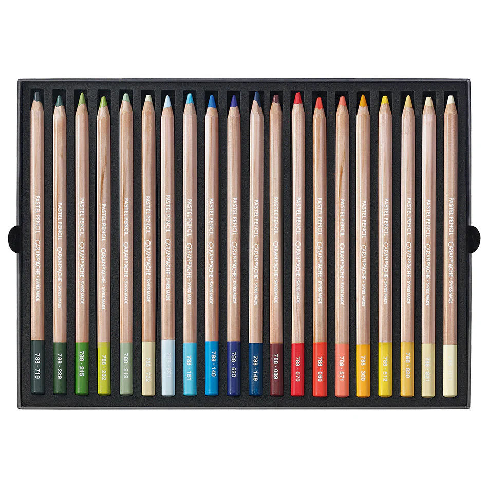 Caran d'Ache Pastel Pencil Assorted Box of 40 - Image 3