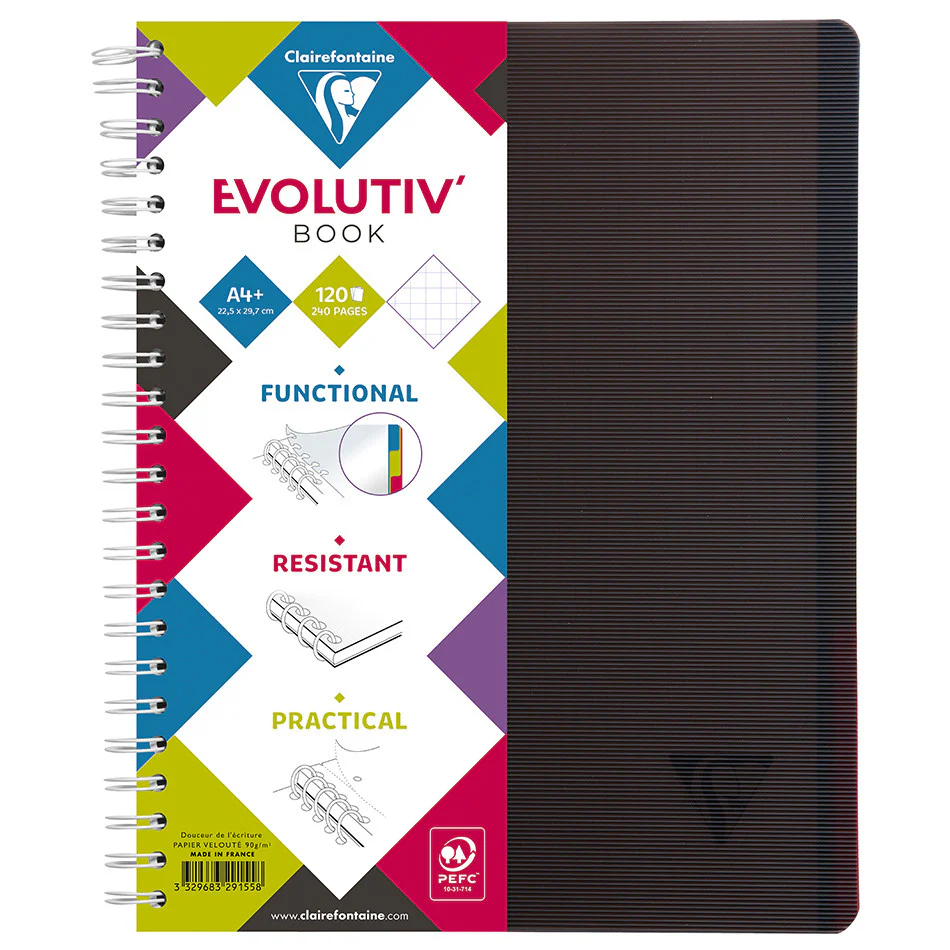 Clairefontaine Linicolor Wirebound Notebook A4 - Image 2