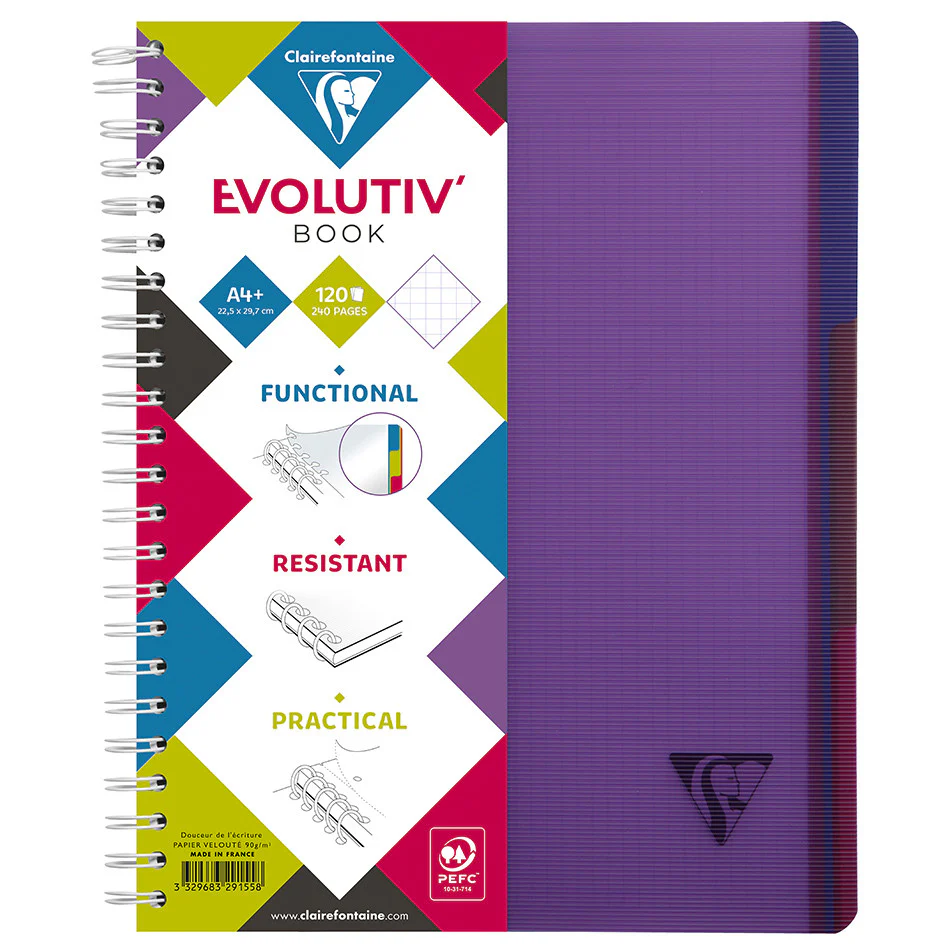 Clairefontaine Linicolor Wirebound Notebook A4 - Image 5