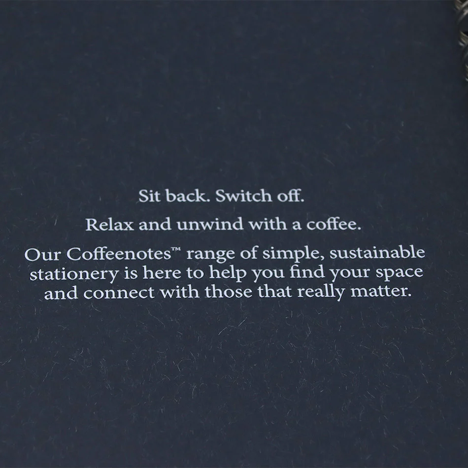 Coffeenotes Medio Wiro Notebook Navy Wool - Image 2