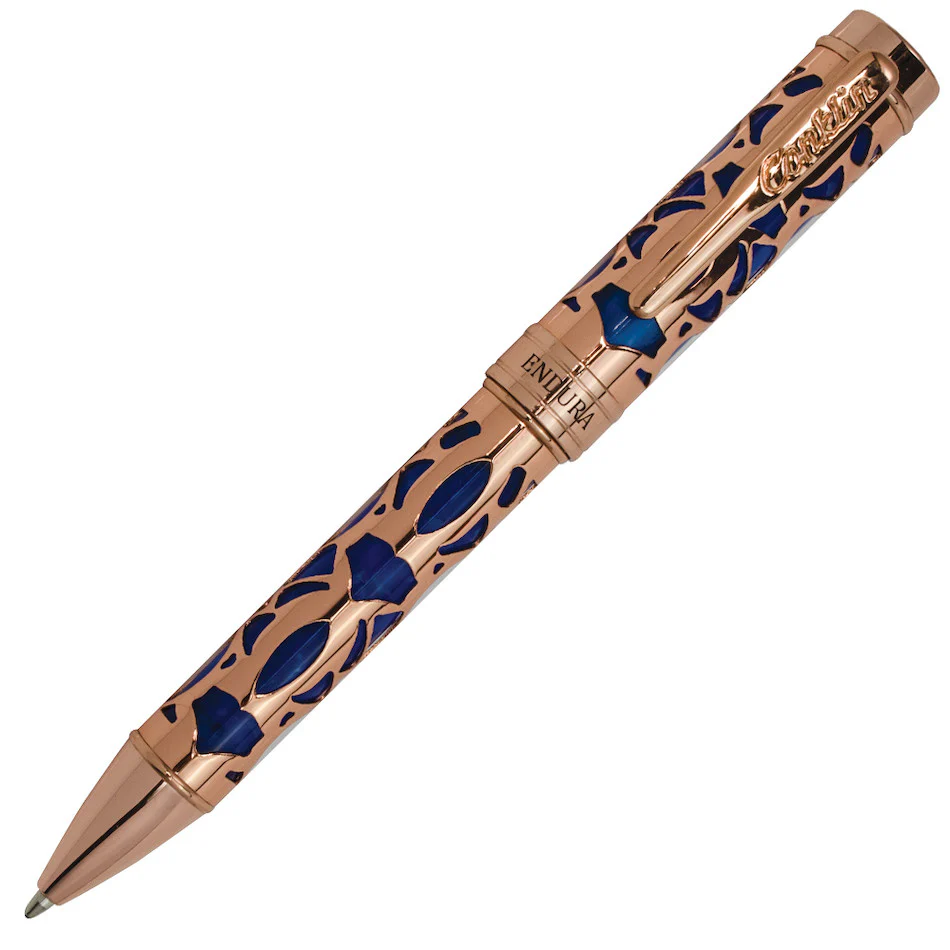 Conklin Endura Deco Crest Ballpoint Pen Blue