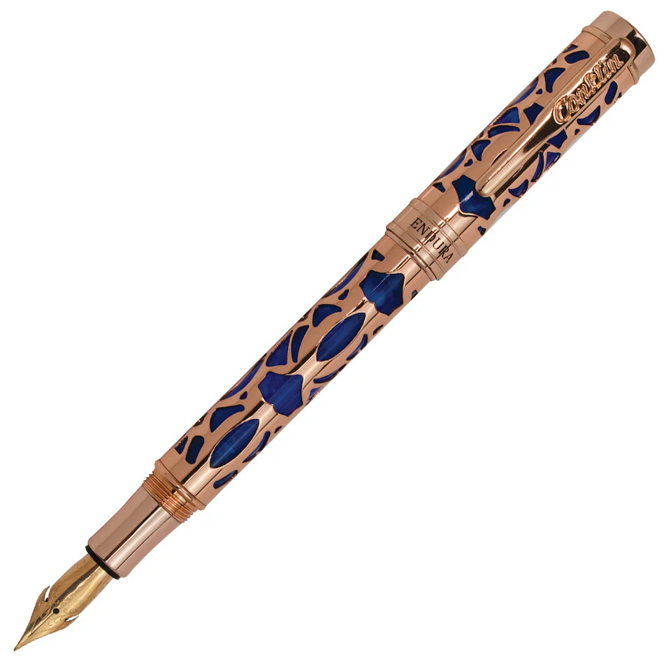 Conklin Endura Deco Crest Fountain Pen Blue
