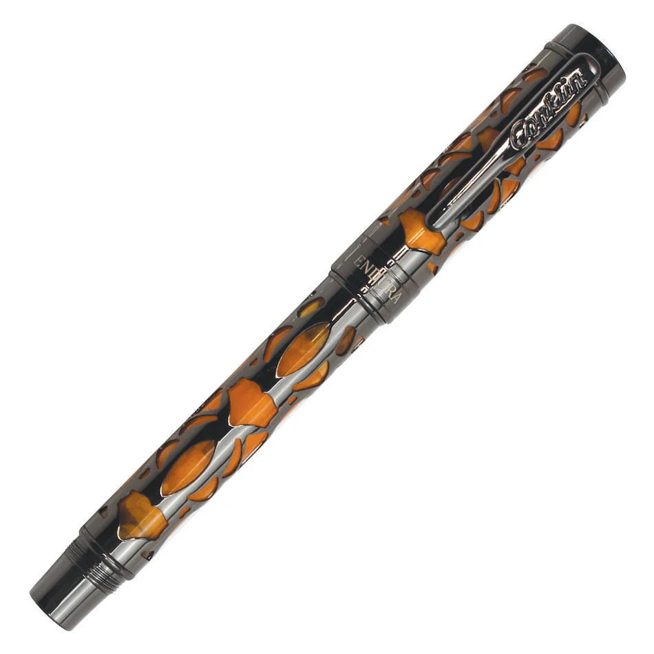 Conklin Endura Deco Crest Fountain Pen Orange - Image 2