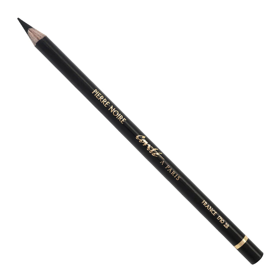 Conté à Paris Pierre Noire Sketching Pencil Black Round