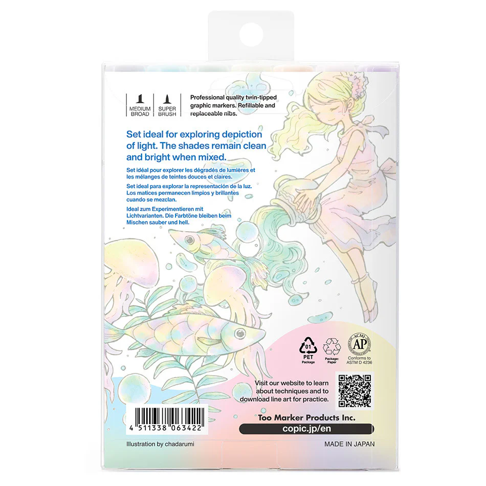 Copic Airy Tones Trial Set 6+1 Limited Edition - Image 3