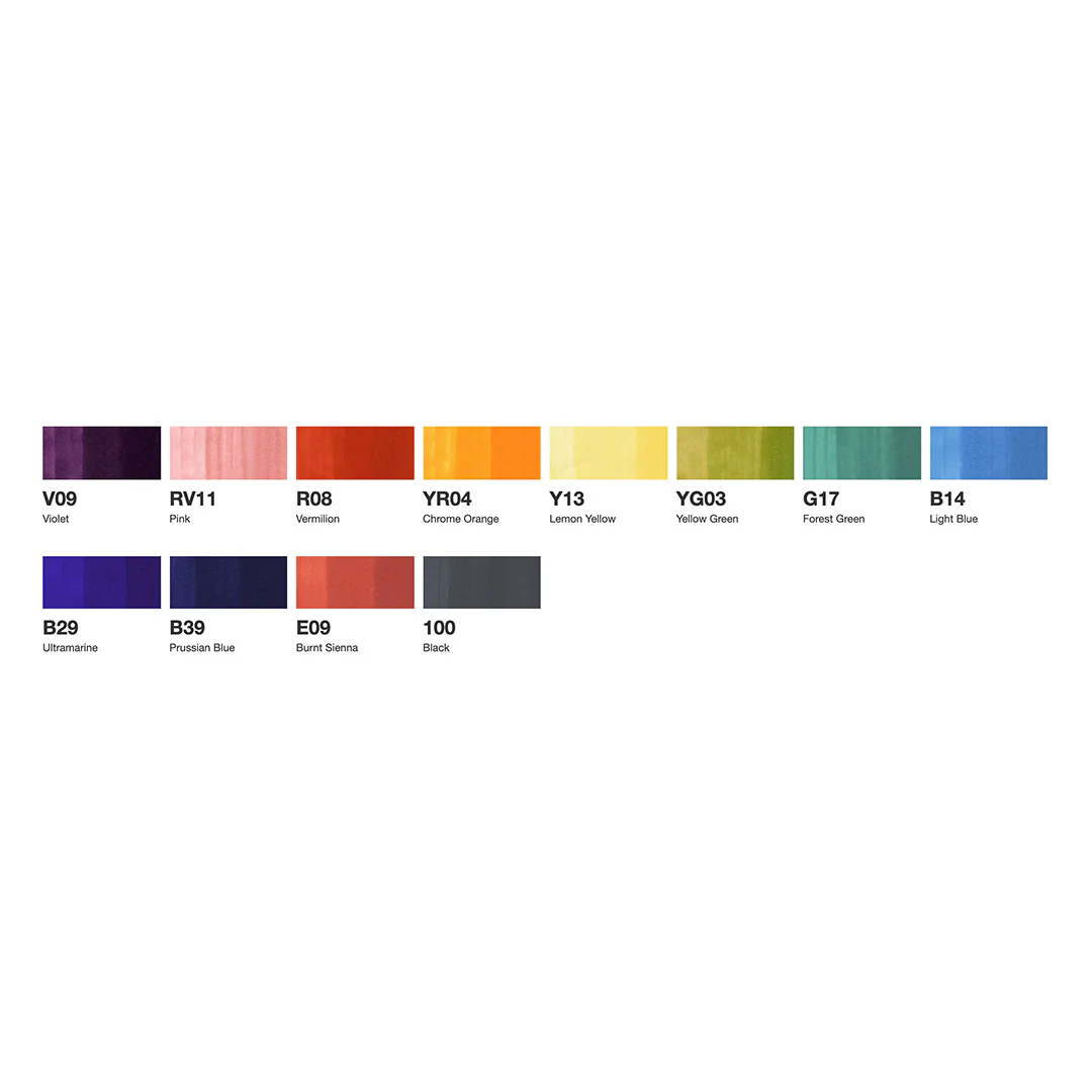 Copic Classic Marker Pen Set of 12 - Image 3