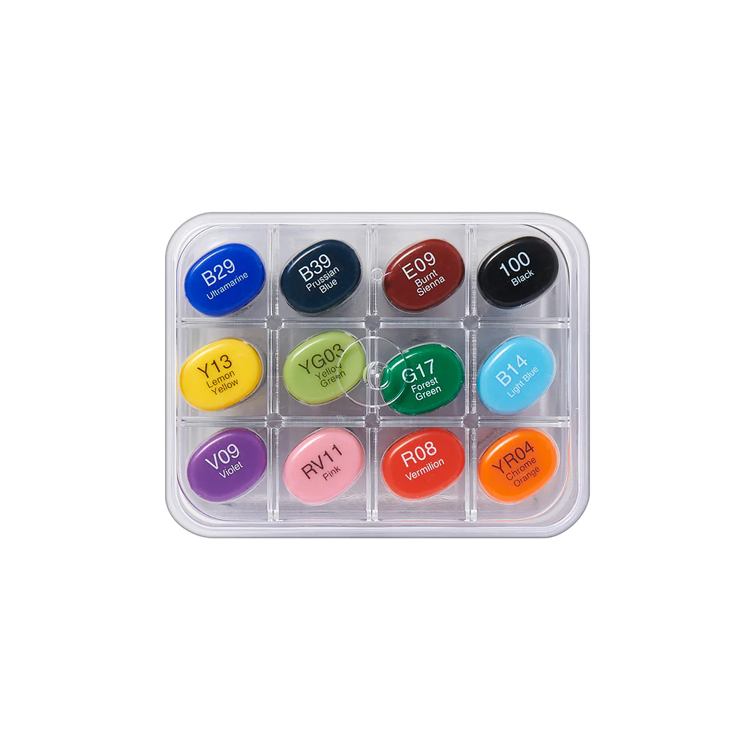 Copic Sketch Marker Pen Set of 12 - Image 3