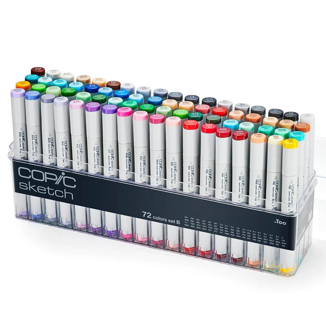 Copic Sketch Marker Pen Set of 72 - Image 4