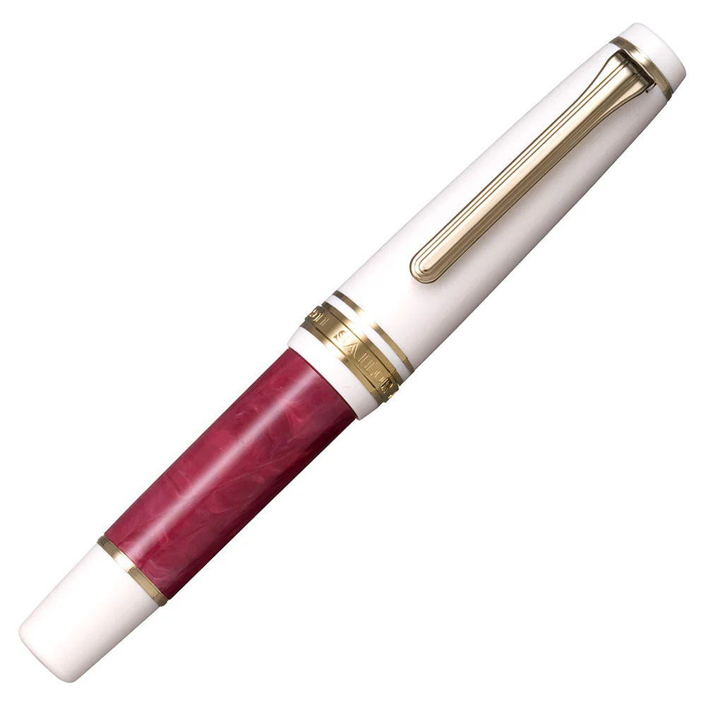 Sailor Professional Gear Slim Mini Rencontre Fountain Pen Bordeaux Foncé 14K Nib - Image 4