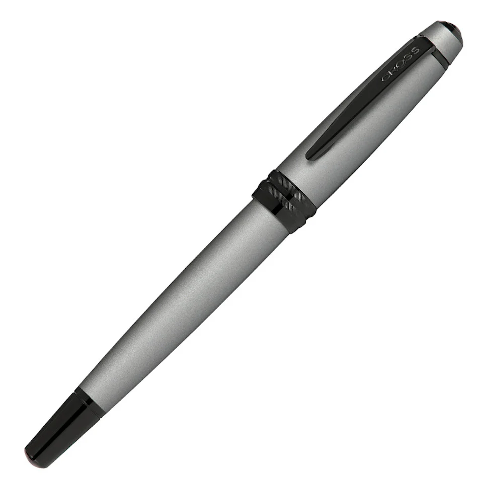 Cross Bailey Fountain Pen Grey Lacquer with Black Trim - Image 2