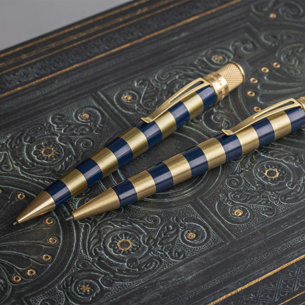 Cult Pens Exclusive Gilded Rings Tornado Rollerball and Mechanical Pencil Set by Retro 51 - Image 2