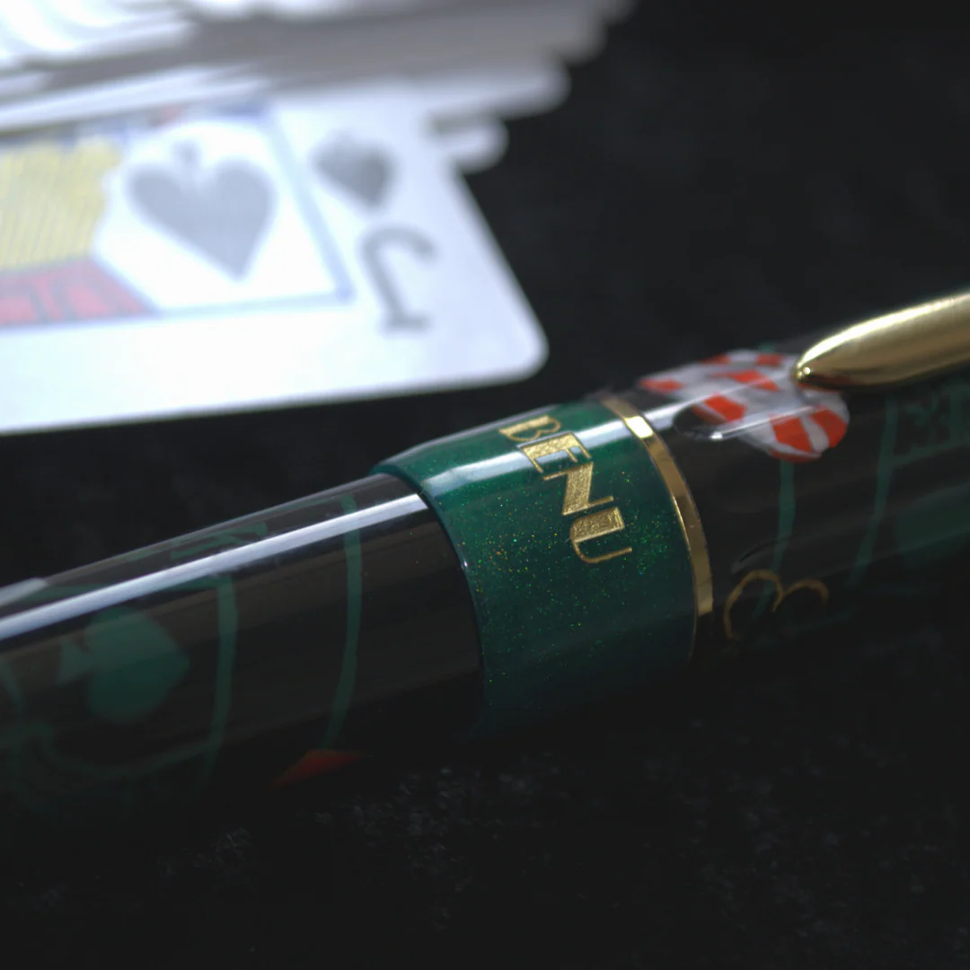 Cult Pens Exclusive Tribute 21st Birthday Hand Painted Celebration Pen by Benu Limited Edition Blackjack - Image 6