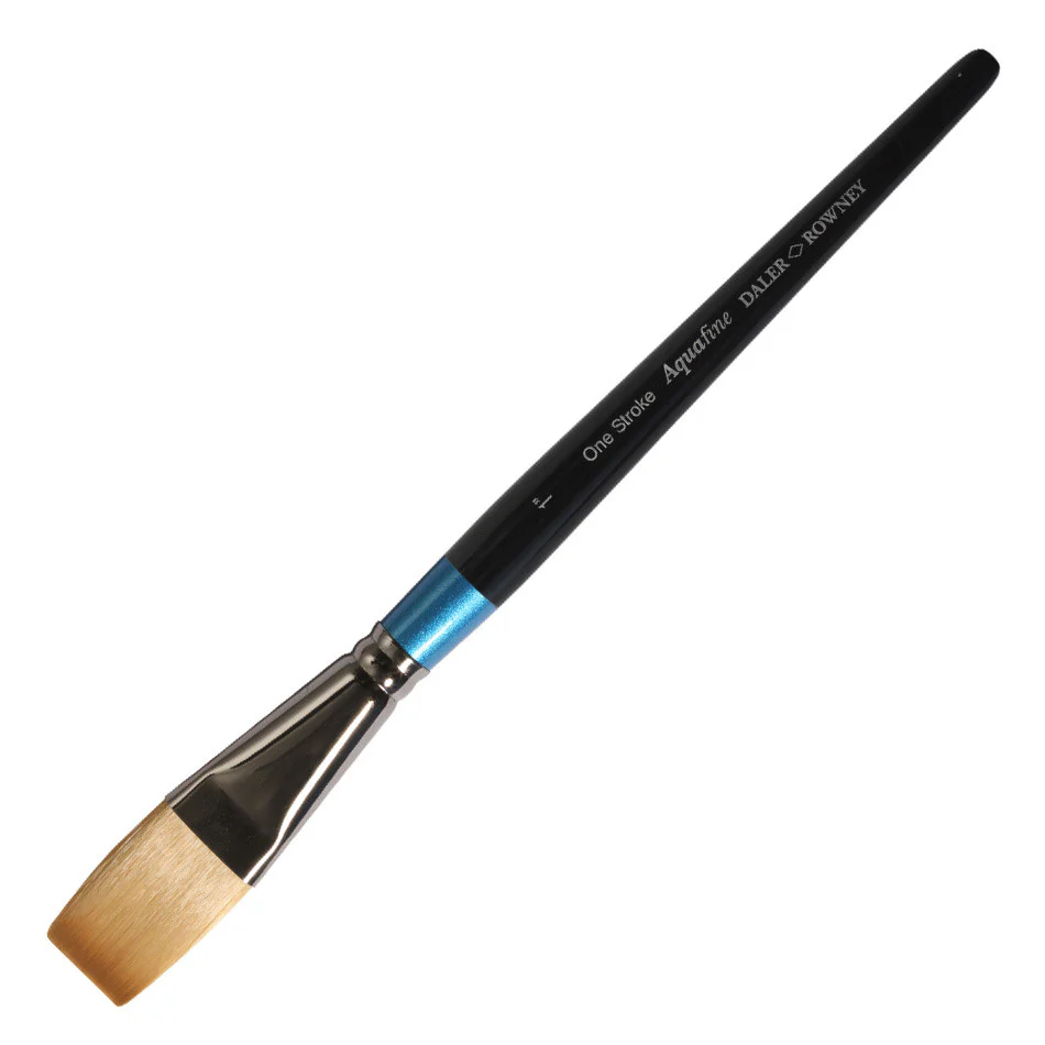Daler-Rowney Aquafine Watercolour Brush Short Flat 1in - Image 2