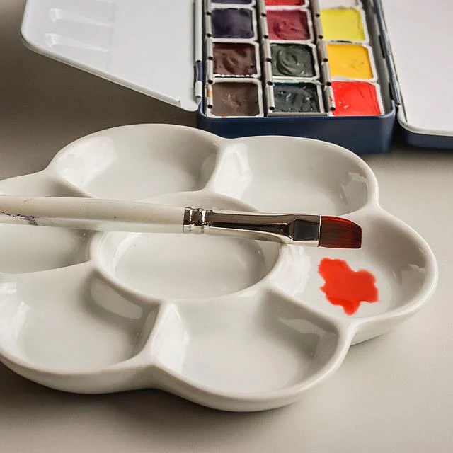 Daler-Rowney Artists Porcelain Palette Flower - Image 3