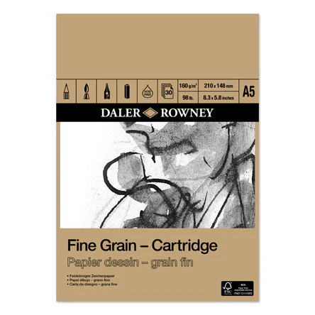 Daler-Rowney Fine Grain Cartridge Pad A5