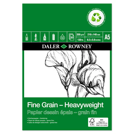 Daler-Rowney Fine Grain Eco Heavyweight Pad A5
