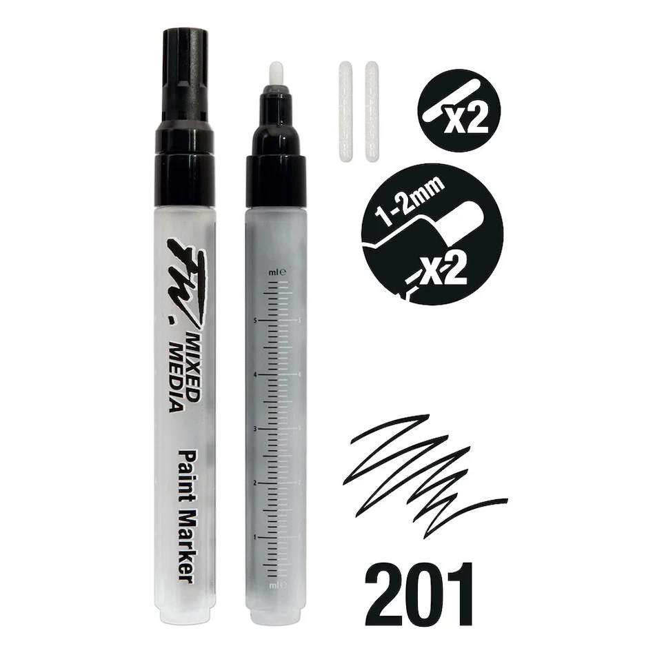 Daler-Rowney FW Mixed Media Empty Marker Set of 2 - Image 5
