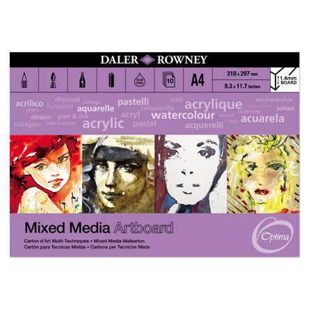Daler-Rowney Optima Mixed Media Artboard Pad A4