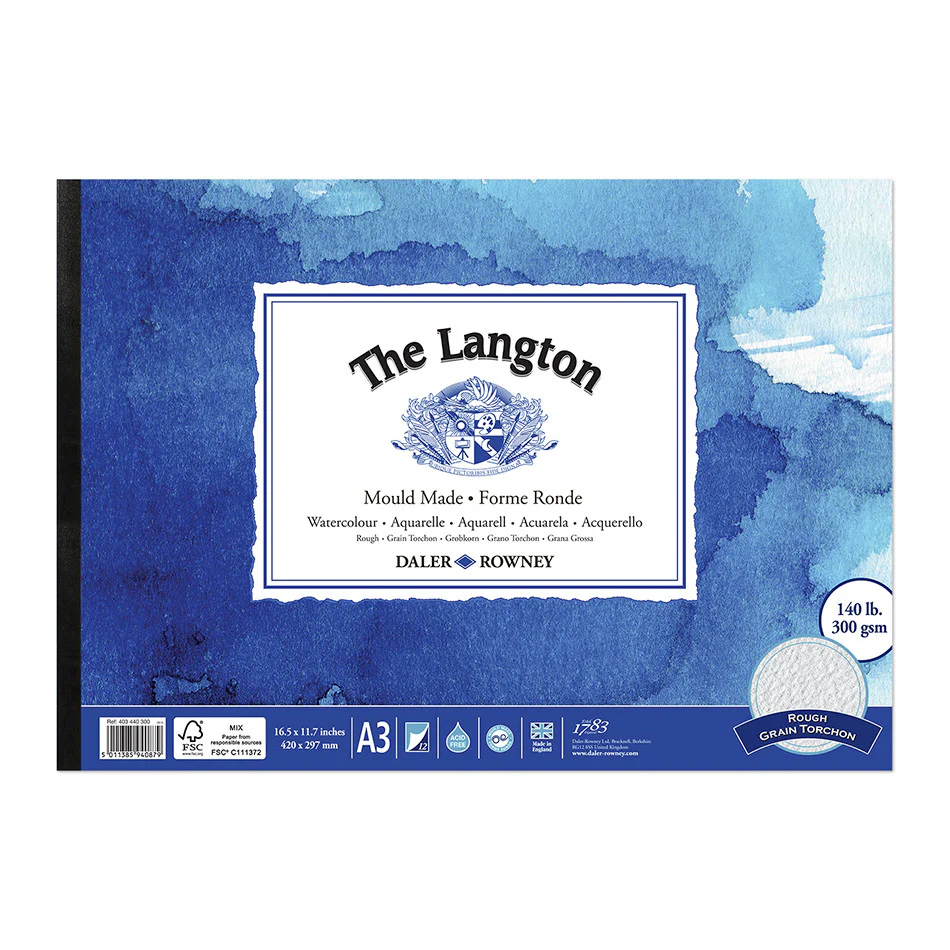 Daler-Rowney The Langton Watercolour Rough Pad A3