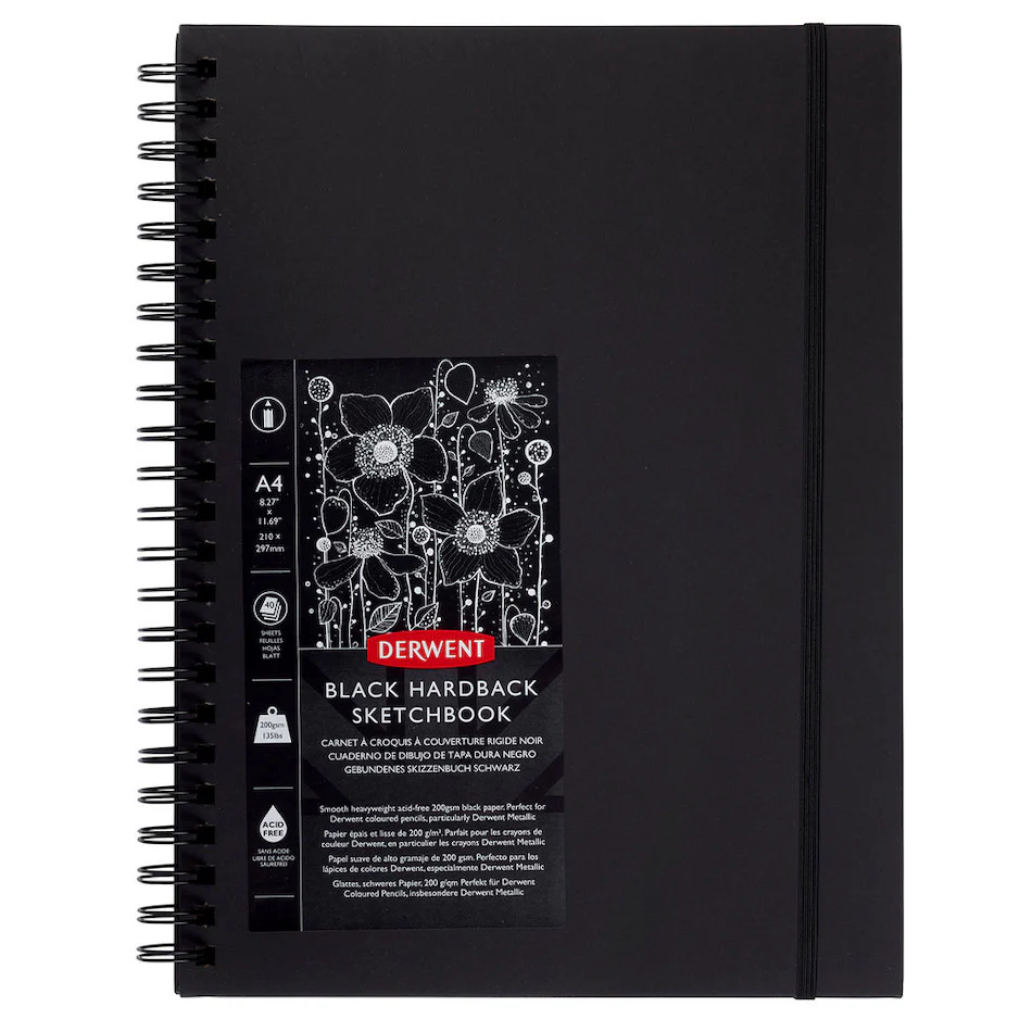 Derwent Black Book Sketchbook A4 Portrait
