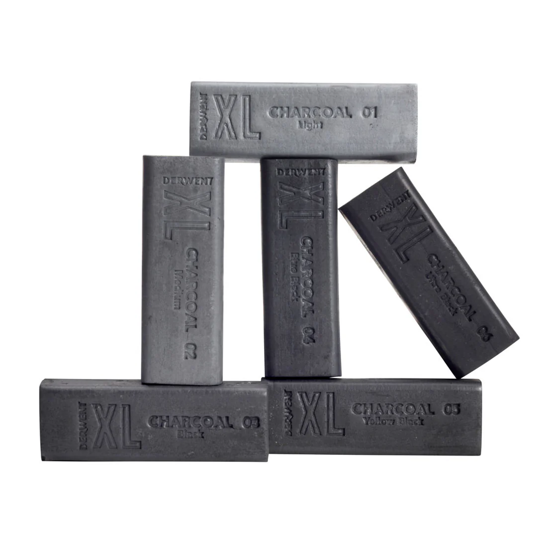 Derwent Charcoal XL Block Tin of 6 - Image 3