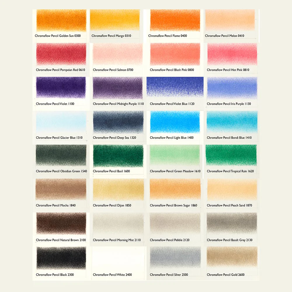 Derwent Chromaflow Pencils Tin of 72 - Image 7