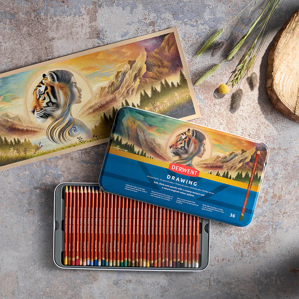 Derwent Drawing Pencils Tin 36 - Image 5