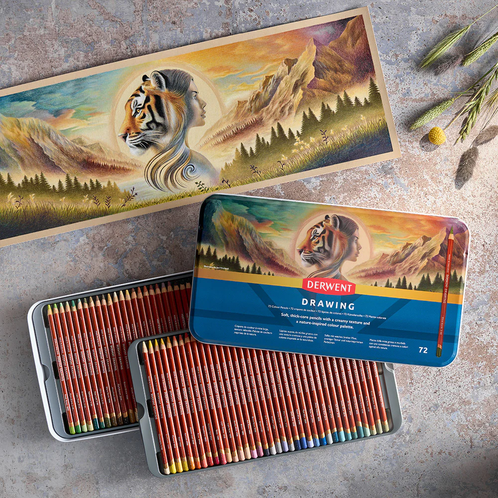 Derwent Drawing Pencils Tin 72 - Image 3