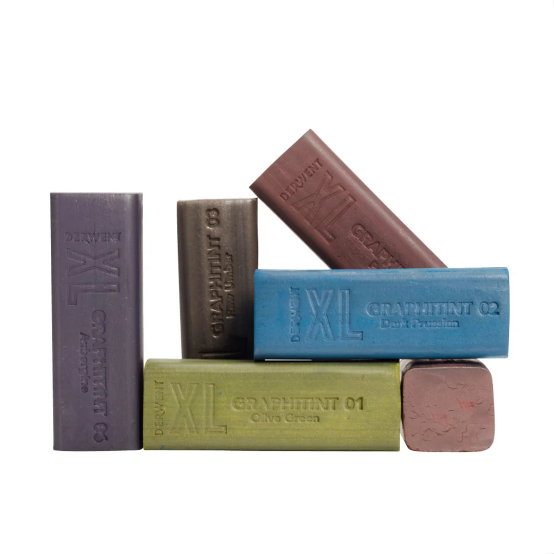 Derwent Graphitint XL Colour Block Tin of 6 - Image 5