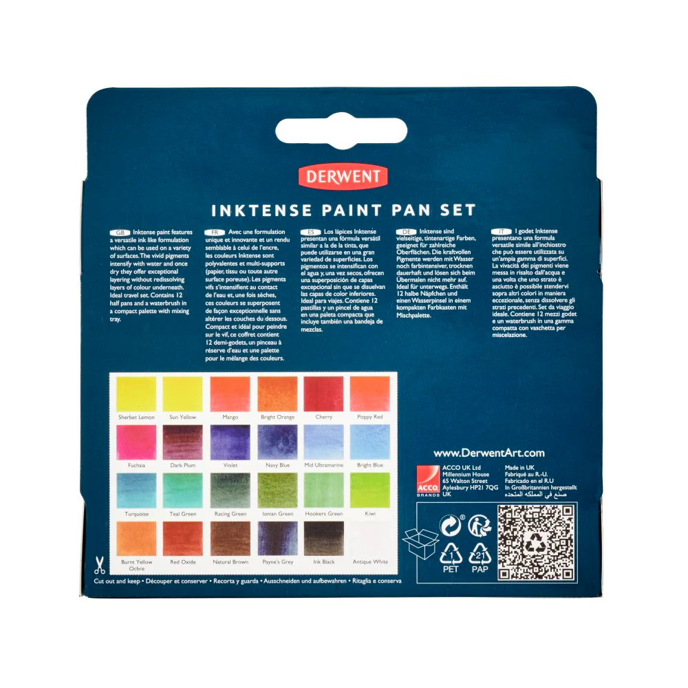 Derwent Inktense Paint Pan Set of 24 - Image 4