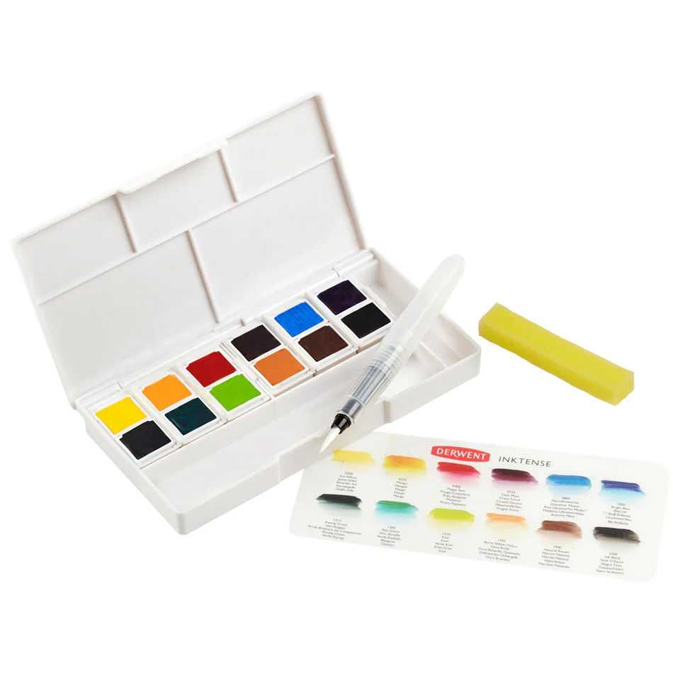 Derwent Inktense Paint Pan Travel Set #01