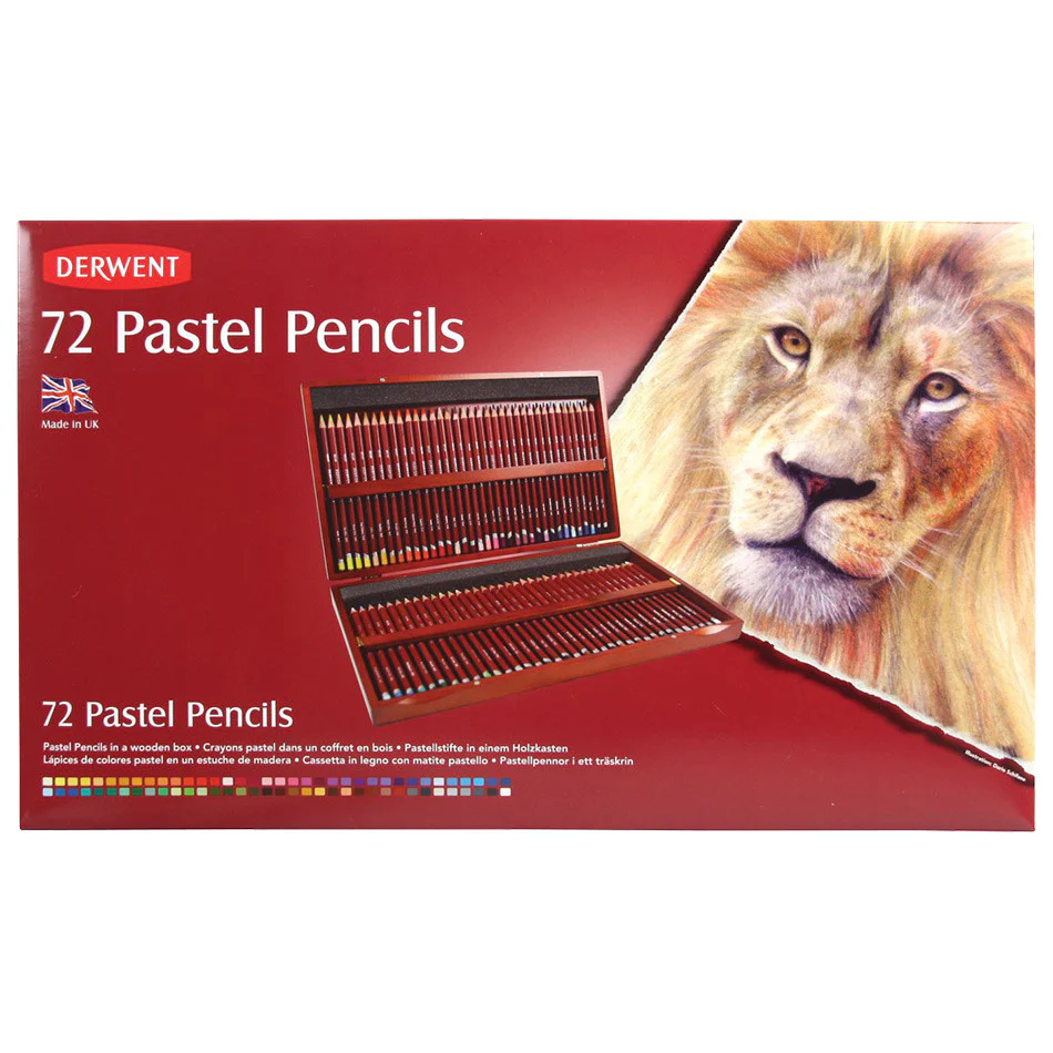 Derwent Pastel Pencil Wooden Box of 72 - Image 2
