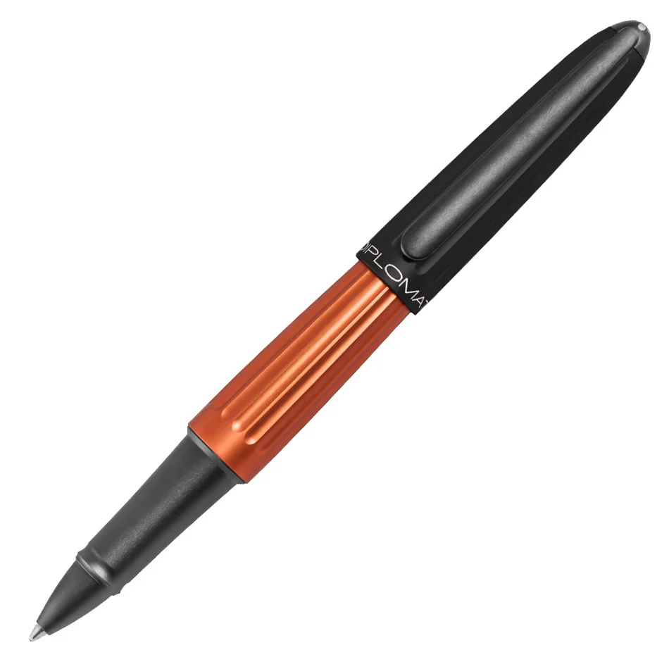 Diplomat Aero Rollerball Pen Orange Black