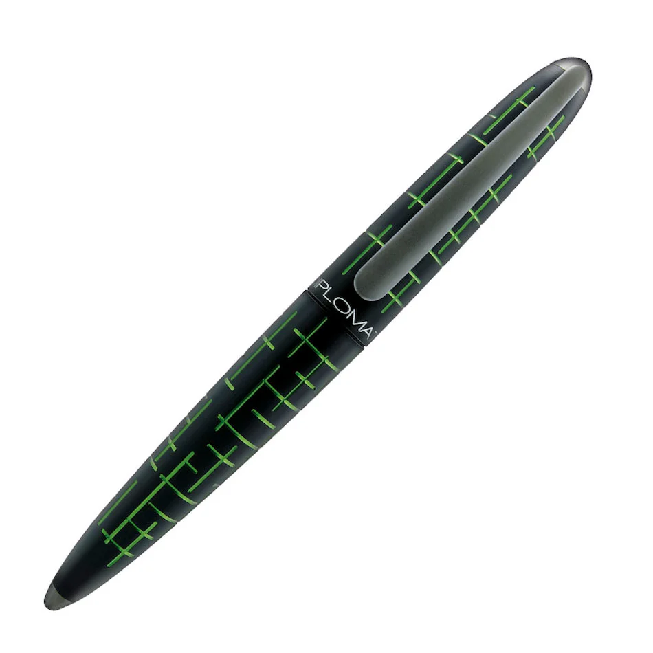 Diplomat Elox Matrix Fountain Pen Black and Green - Image 2