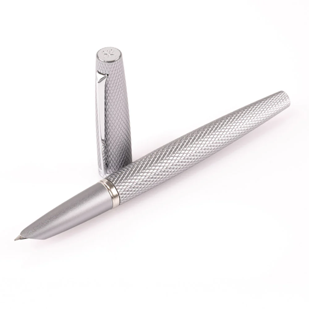 Diplomat Viper Guilloche Fountain Pen Silver - Image 7