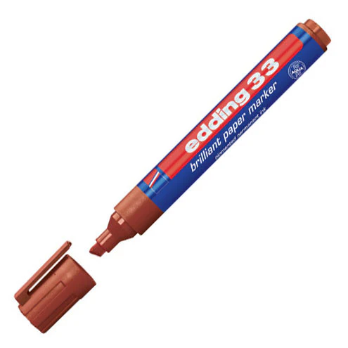 edding 33 Brilliant Paper Marker Pen Chisel - Image 7