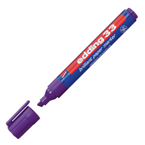 edding 33 Brilliant Paper Marker Pen Chisel - Image 8
